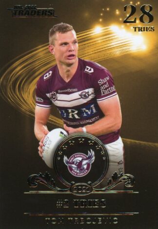 2022 NRL Traders League Leader Gold - LLG2 Tom Trbojevic Manly Sea Eagles