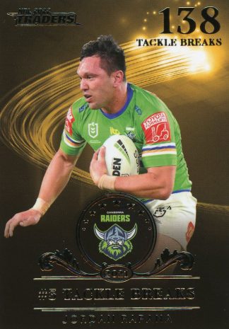 2022 NRL Traders League Leader Gold - LLG9 Jordan Rapana Canberra Raiders