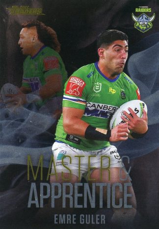 2022 NRL Traders Master & Apprentice Black - MABK04 Emre Guler Canberra Raiders