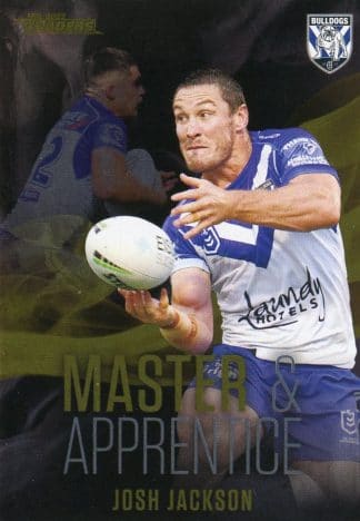 2022 NRL Traders Master & Apprentice Black - MABK05 Josh Jackson Canterbury Bulldogs
