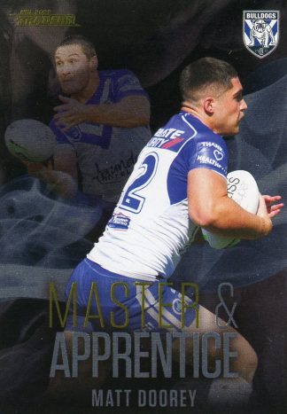 2022 NRL Traders Master & Apprentice Black - MABK06 Matt Doorey Canterbury Bulldogs
