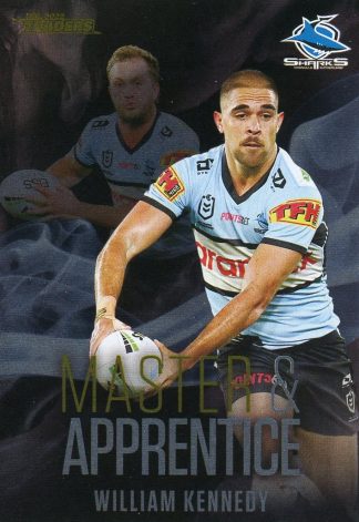 2022 NRL Traders Master & Apprentice Black - MABK08 William Kennedy Cronulla Sharks