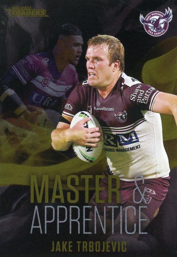 2022 NRL Traders Master & Apprentice Black - MABK11 Jake Trbojevic Manly Sea Eagles