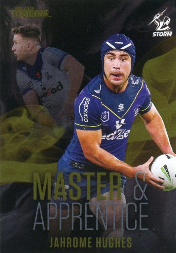 2022 NRL Traders Master & Apprentice Black - MABK13 Jahrome Hughes Melbourne Storm