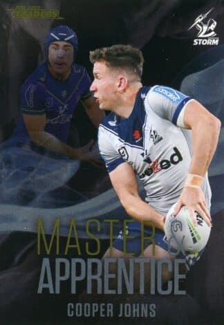 2022 NRL Traders Master & Apprentice Black - MABK14 Cooper Johns Melbourne Storm