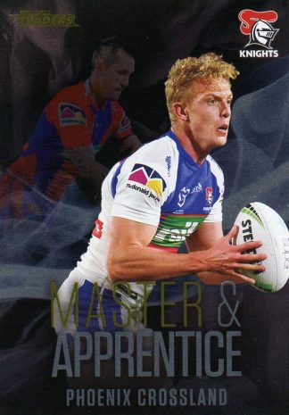 2022 NRL Traders Master & Apprentice Black - MABK16 Phoenix Crossland Newcastle Knights