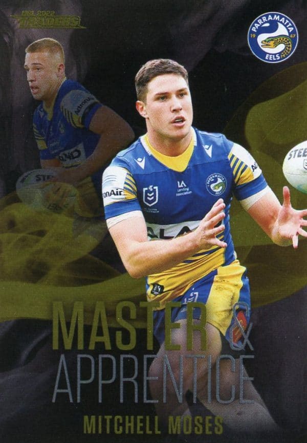 2022 NRL Traders Master & Apprentice Black - MABK19 Mitchell Moses Parramatta Eels