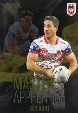 2022 NRL Traders Master & Apprentice Black - MABK25 Ben Hunt St George Dragons