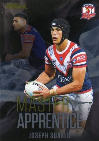 2022 NRL Traders Master & Apprentice Black - MABK28 Joseph Suaalii Sydney Roosters