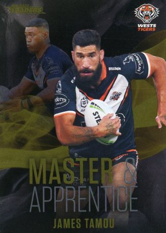 2022 NRL Traders Master & Apprentice Black - MABK31 James Tamou Wests Tigers
