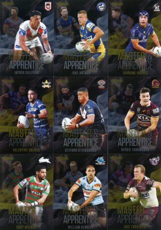 2022 NRL Trader Master & Apprentice Black - Full Set 32 Cards