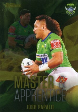 2022 NRL Traders Master & Apprentice - MA03 Josh Papalii Canberra Raiders