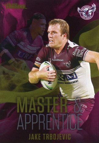 2022 NRL Traders Master & Apprentice - MA11 Jake Trbojevic Manly Sea Eagles