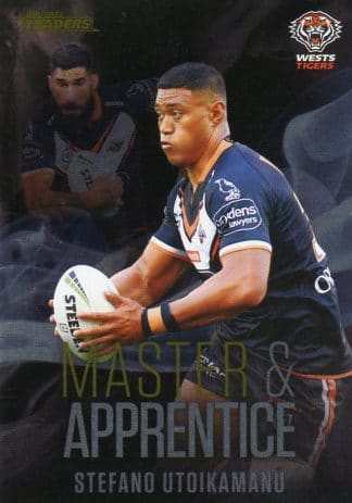 2022 NRL Traders Master & Apprentice - MA32 Stefano Utoikamanu Wests Tigers