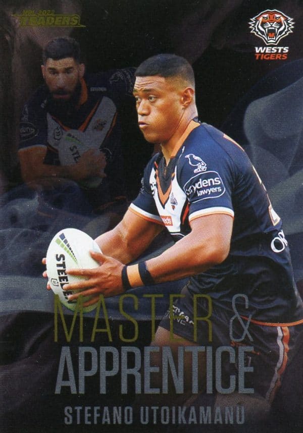 2022 NRL Traders Master & Apprentice - MA32 Stefano Utoikamanu Wests Tigers