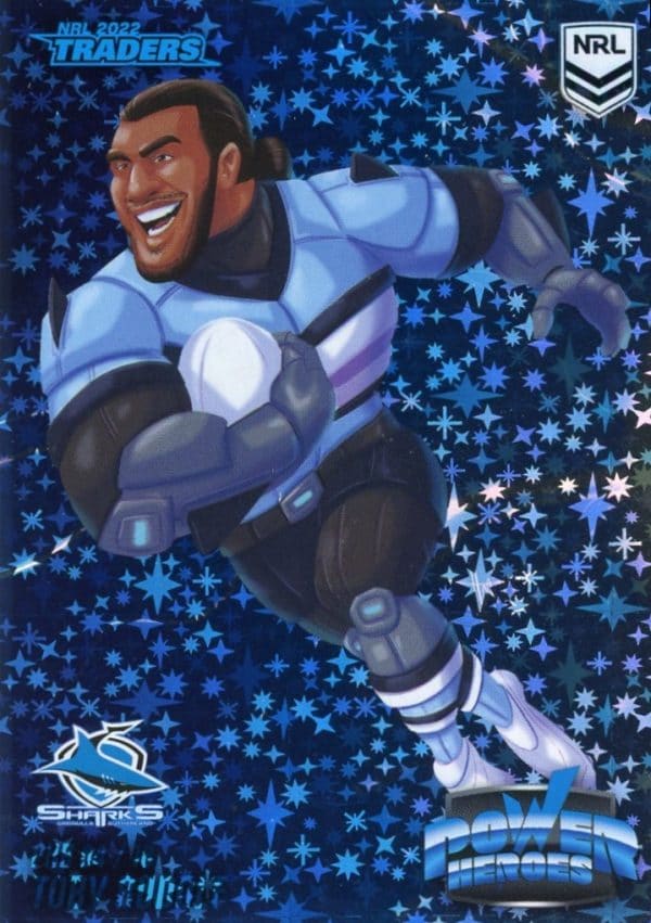 2022 NRL Traders Power Hero Blue - PHB04 Toby Rudolf Cronulla Sharks
