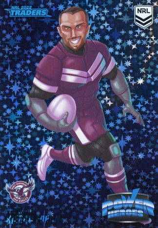 2022 NRL Traders Power Hero Blue - PHB07 Kieran Foran Manly Sea Eagles