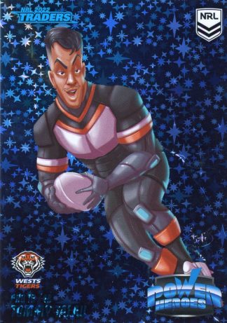 2022 NRL Traders Power Hero Blue - PHB18 Tommy Talau Wests Tigers