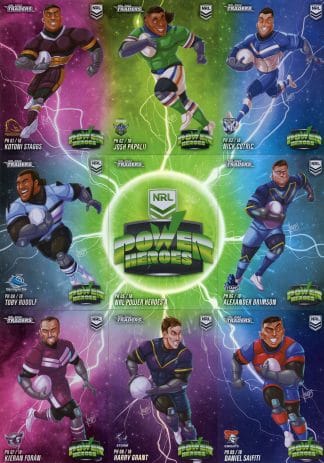 2022 NRL Traders Power Hero Set - Full Set 18 Cards