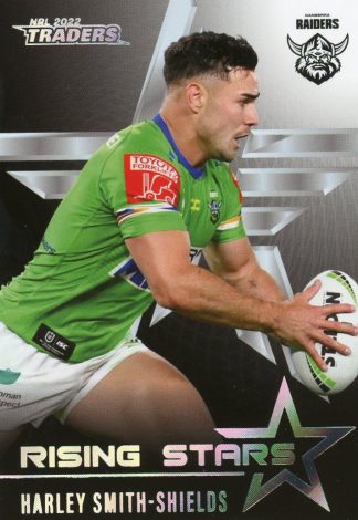 2022 NRL Traders Rising Stars Parallel - RSP02 Harley Smith-Shields Canberra Raiders