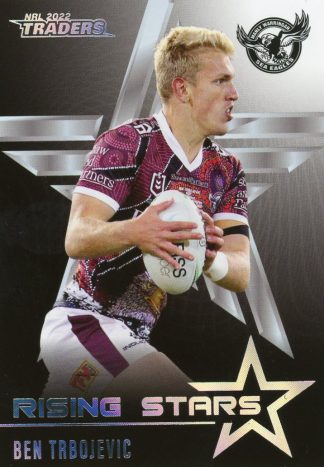 2022 NRL Traders Rising Stars Parallel - RSP06 Ben Trbojevic Manly Sea Eagles