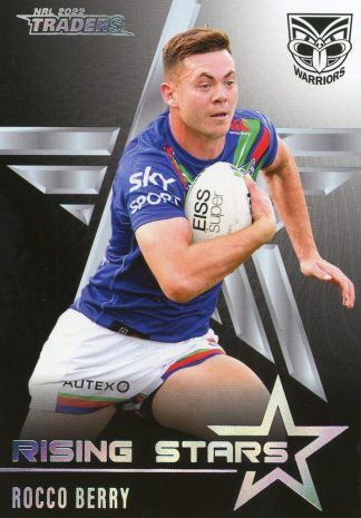 2022 NRL Traders Rising Stars Parallel - RSP15 Rocco Berry Warriors