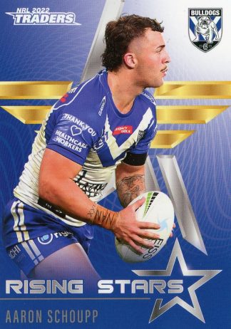 2022 NRL Traders Rising Stars - RS09 Aaron Schoupp Canterbury Bulldogs