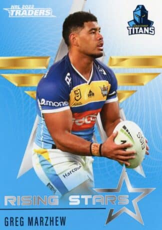2022 NRL Traders Rising Stars - RS14 Greg Marzhew Gold Coast Titans