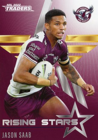 2022 NRL Traders Rising Stars - RS16 Jason Saab Manly Sea Eagles