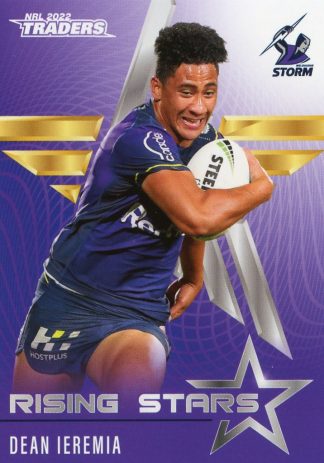 2022 NRL Traders Rising Stars - RS19 Dean Ieremia Melbourne Storm