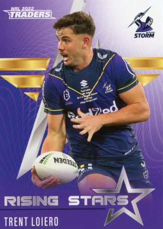 2022 NRL Traders Rising Stars - RS20 Trent Loiero Melbourne Storm
