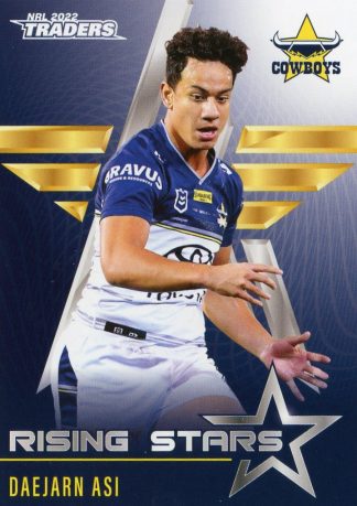 2022 NRL Traders Rising Stars - RS25 Daejarn Asi North QLD Cowboys