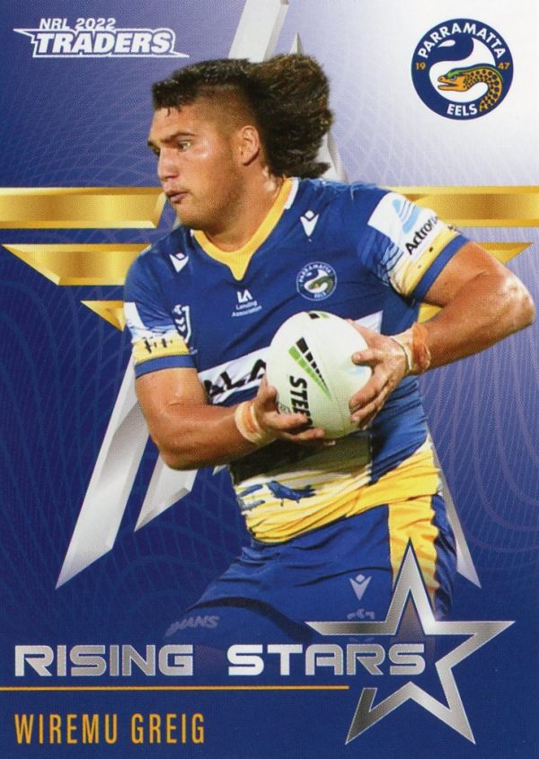 2022 NRL Traders Rising Stars - RS29 Wiremu Greig Parramatta Eels