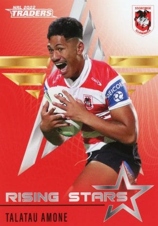 2022 NRL Traders Rising Stars - RS37 Talatau Amone St George Dragons