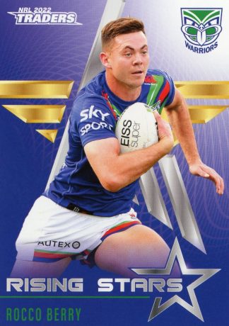 2022 NRL Traders Rising Stars - RS43 Rocco Berry Warriors