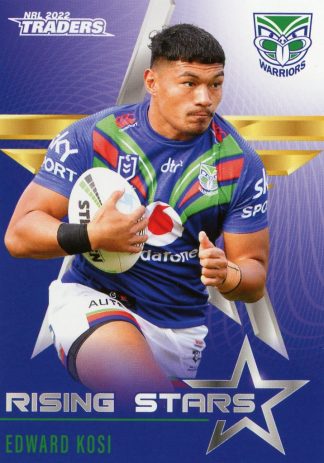 2022 NRL Traders Rising Stars - RS44 Edward Kosi Warriors