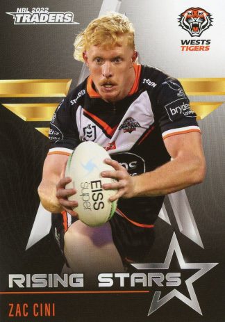 2022 NRL Traders Rising Stars - RS46 Zac Cini Wests Tigers