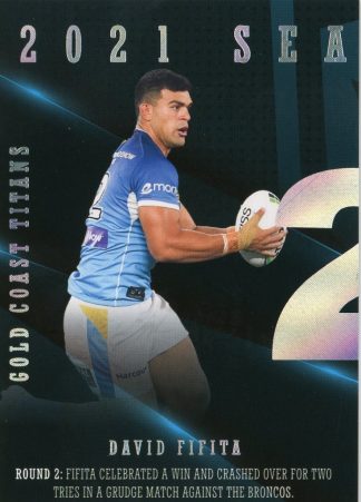 2022 NRL Traders Season To Remember - SR13 David Fifita Gold Coast Titans