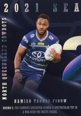 2022 NRL Traders Season To Remember - SR25 Hamiso Tabuai-Fidow North QLD Cowboys