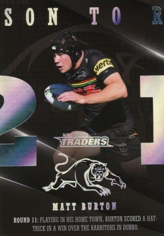 2022 NRL Traders Season To Remember - SR32 Matt Burton Penrith Panthers
