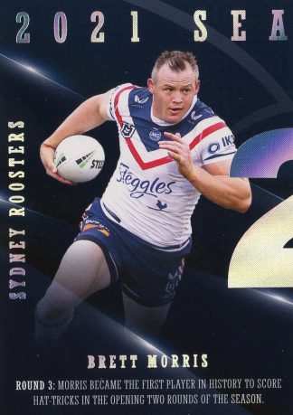 2022 NRL Traders Season To Remember - SR40 Brett  Morris Sydney Roosters