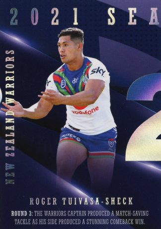 2022 NRL Traders Season To Remember - SR43 Roger Tuivasa-Sheck Warriors