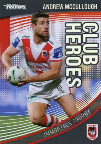 2022 NRL Traders Club Heroes - CH26 Andrew McCullough St George Dragons