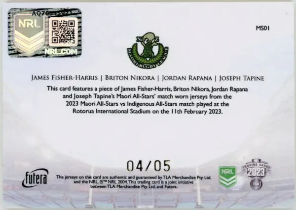 2023 ELITE INSERT FUTERA MS4 INSERT SET 4