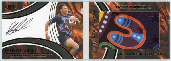 2023 NRL Elite All Stars Booklet - ASB1 Selwyn Cobbo Indigenous