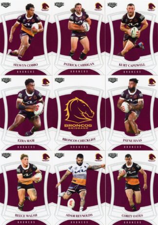 2023 NRL Elite Base Team Set - Brisbane Broncos