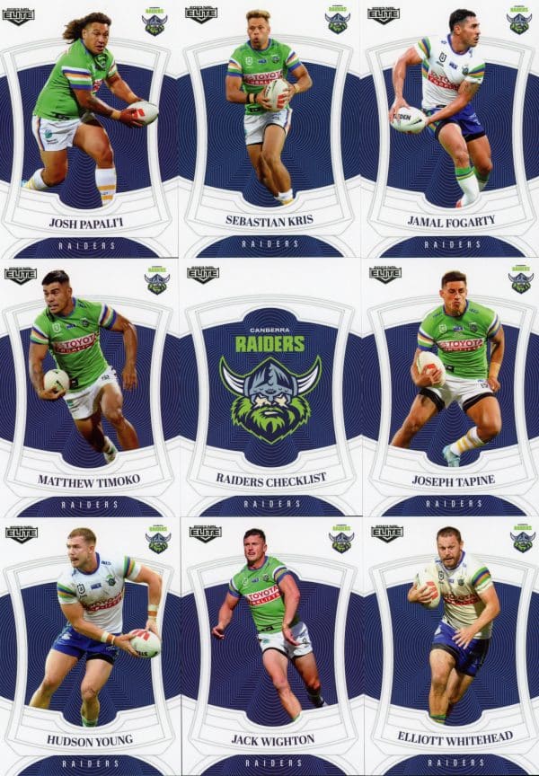 2023 NRL Elite Base Team Set - Canberra Raiders