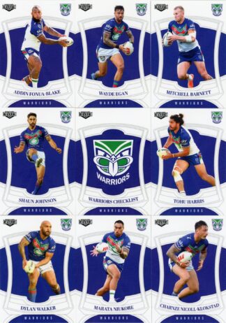 2023 NRL Elite Base Team Set - Warriors