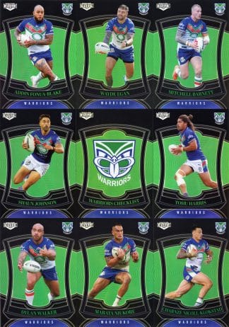 2023 NRL Elite Pearl Special Team Set - Warriors