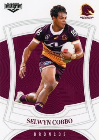 2023 NRL Elite Common Card - Base 004 Selwyn Cobbo Brisbane Broncos